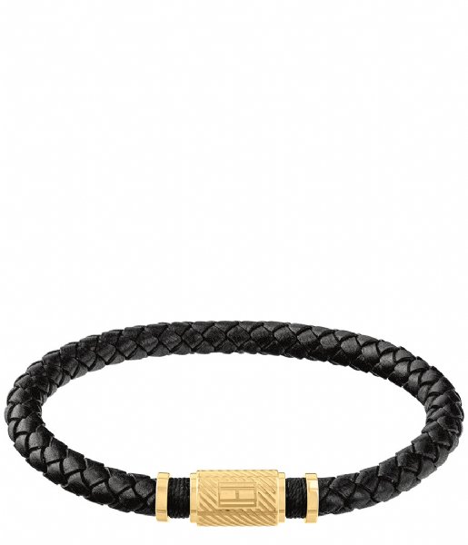 Tommy Hilfiger  Leather Bracelet Zwart (TJ2790082)